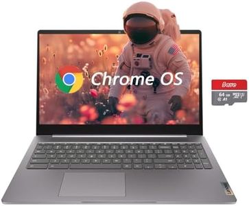 Lenovo 15.6" FHD Chromebook, IdeaPad 3i Laptop, Intel Celeron N4500, 4GB RAM, 128GB Storage(64GB eMMC + 5ave 64GB Flash Memory), Webcam, HDMI, Bluetooth, Chrome OS, Arctic Grey