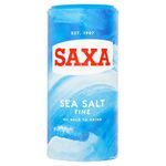 Saxa Sea Salt Fine No Need to Grind, 350 g Drum (Pack of 1)