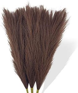 Faux Pampas Grass, Artificial Pampas Grass Fluffy Pompous Grass Flower Arrangement and Vase Filler for Boho Home Wedding Decoration