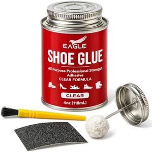 Eagle Shoe Cement – Heavy Duty Shoe Sole Glue for Repair – Strong Waterproof Shoe Adhesive for Sneakers, Boots, and Rubber Soles – Leather and Rubber Shoe Glue for Sole Repair (4 oz)
