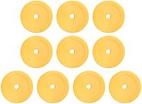 kowaku 10 Pieces Round Flat Cones, Durable Non Slip Floor Discs Flexible Training Spot Markers for Trainers Coaches Sports Training Soccer Boxing, Orange