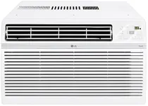 LG LW1224RSMX Window Conditioner, Wi-Fi Enabled w/Remote, 550 Sq.Ft, 4-Way Air Deflection, 3 Cooling and Fan Speeds, 115V, 12000 BTU, White