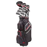 Benross HTX Golf Clubs Full Set with Cart Bag, Driver, Fairway Wood, Hybrid, Irons 5-SW, Mallet Putter - Graphite Shafts, All-Weather Grips, Trolley Bag- Golf Club Sets for Men