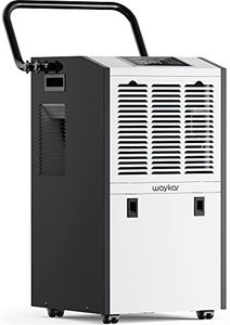 Waykar 155 Pints Large Commercial Dehumidifier with Drain Hose and Water Tank, Industrial Dehumidifier in Large Space up to 8000 Sq. Ft for Home, Basements, Whole House, Library, 5-Year Warranty