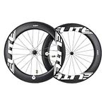 Carbon Wheelset UD Matte 82mm Depth 28 Width White Decal Tubeless Ready 700C Carbon Wheels for Road Bike