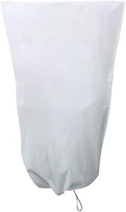 AIMALL Premium Reusable Garden Plant Cover with Drawstring: Frost, Wind, and Hail Protection - Suitable for Shrubs, Trees, and Potted Plants - Durable Non-Woven Fabric Design, 3
