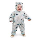 JAN & JUL Waterproof Insulated Toddler Snow Suit, Windproof Puffer Winter Snowsuit for Boys (Polar Pals, Size L)