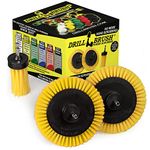 Tile and Grout Cleaning Drill Brush Set - 3 Pack Drill Brush Power Scrubber Cleaning Brush - Shower Floor Scrub Brush for Drill - Power Scrubbing Brush for Drill