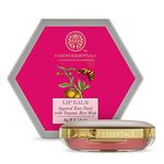 Forest Essentials Luscious Lip Balm Sugared Rose Petal | Ideal for Moisturizing Dry & Chapped Lips | Natural Lip Balm To Soften & Moisturize Lips With Glossy Finish | For Men & Women | 4 g