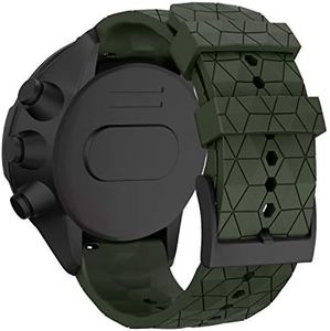 WIIKAI Bracelet Compatible avec SUUNTO 9 Baro/SUUNTO 9 Réglables Replacement Band pour for SUUNTO 9 Baro/SUUNTO 9 Wristband Bracelet de Montres(Armée Verte)