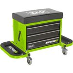 Sealey Mechanic's Utility Seat & Toolbox - Green - SCR18G