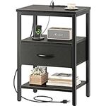 SUPERJARE Nightstand with Charging 