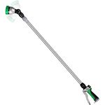 RESTMO 36”-60” (3ft-5ft) Metal Watering Wand, Long Telescopic Tube | 180° Adjustable Ratcheting Head | 7 Spray Patterns | Flow Control, Perfect Garden Hose Sprayer to Water Hanging Baskets, Shrubs