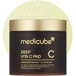 Medicube Deep Vita C Facial Pads, Vitamin C Toner Pads for Uneven Skin Tone, 500,000PPM of vitamin water & 3 types of vitamin, Hydrating & Resurfacing (70 sheets)