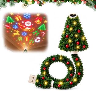 Plug and Play HD USB Christmas Tree Projector with 6 Festive Scenes
