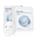 RAZUYEN Brightening Face Mask, With Rosa Water, Niacinamide and Hyaluronic Acid, Face Sheet Masks for Glowing, Soothing and Hydrating Skin, Added Fragrance Free, Pack of 10