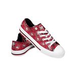 FOCO Womens NCAA College Low Top Big Logo Canvas Sneakers