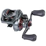 Sougayilang MAX Baitcasting Reel 8.0:1 High Speed Gear Ratio Fishing Reel 18LB Carbon Fiber Drag Baitcaster Reels with Magnetic Braking System for Saltwater Freshwater Fishing-L