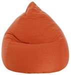 Gouchee Home Easy Collection Bean Bag Chair for Kids and Adults - Orange - Beanbag Couch for Indoor Living Spaces - Cozy Chair, Stylish, and Comfy Lazy Sofa Chair for Reading, Gaming, and More