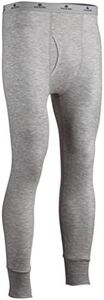 Indera Men's Tall Two-Layer Performance Thermal Underwear Pant with Silvadur, Heather Grey, Medium Tall