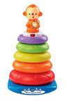 VTech Stack and Discover Rings, Colourful, Textured Rings for Sensory Play, Stacking Toys with Sounds, Phrases and Songs, Cute Baby Interactive Toy with Colours, Numbers and Shapes, Ages 6-36 Months