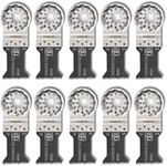 Fein StarLock E-Cut Precision Oscillating Saw Blade - Narrow Waisted Shape 1-3/8" Width for All Wood, Drywall and Soft Plastics - Fits Most Multitools - 10-Pack - 63502126290