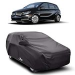 XGuard® 100% Pure Polyester - B-Class Car Cover - UV Rays Reflective - Scratch Resistant - Water Resistant - Car Body Cover (Gray with Mirror Pocket)