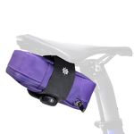 Lumiere & Co. Bike Seat Bag, Road Bike Bag, Small Bike Seat Bags, Cycling Seat Bag, Bike Under Seat Bag, Seat Bicycle Bag, Bike Bag Under seat, Cycling Saddle Bag (Purple, Large)