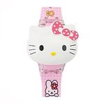 SHASHIKIRAN® Watch for Kids on The Theme of Hello Kitty Light Glowing Watch with Music Tune and Face Cover Multicolor Led Digital Light Kid Watch(3-9 Year