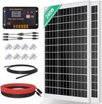 ECO-WORTHY Monocrystalline Solar Panel Solar Set, 240W, Includes 12V Solar Panel, 30A Solar Charge Regulator, 5m Solar Cable, Z Fastening Clips, for RV, Caravan, Household and Mains Independent System