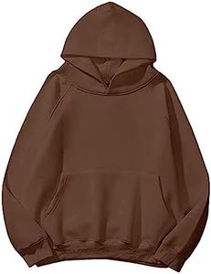 SAFRISIOR Oversized Hoodies for Women and Men Couples Fleece Basic Solid Hooded Sweatshirt Pullover Jackets, Dark Grey, X-Large (3755-shenhui-XL)