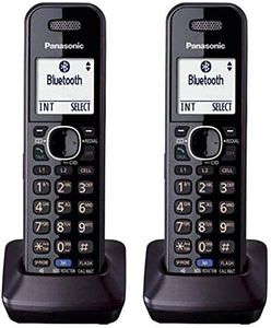 Panasonic KX-TGA950 Dect 6.0 Plus 2-Line Caller ID Call Block 3-Way Conferencing Landline Cordless Accessory Handset for KX-TGXXXX Series Phones (2-Pack)