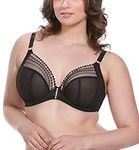 Elomi Women's Plus Size Matilda Underwire Plunge Bra, Black, 40G