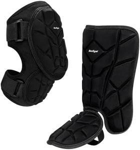 Beutyal Baseball Softball Batters Elbow Guard and Batters Leg Guard Set for Adult