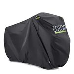 COTOP Bike Cover Waterproof, Nylon Bicycle Cover Outdoor, Weather Protection Cover with Lock Holes, Rain Sun UV Dust Proof Accessory for Mountain Bike Road Bike (210T(Thin))