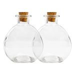 Round Glass Spherical Bottles, ââ‚¬Å“Potion Bottlesââ‚¬Â with Corks (2-Pack, 8-Ounce Capacity); Large Bottles for Costume Props, Bath Salts, DIY Crafts & Decorative Bottles