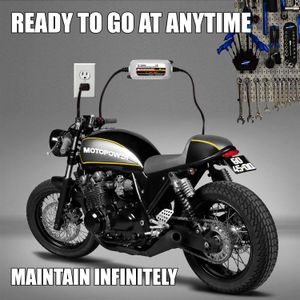 MOTOPOWER 12V Battery Charger – Automatic Maintainer for Car, Motorcycle