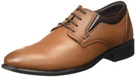 Lee Cooper Men's Tan Leather Formal Shoes-41 UK (LC1473E)