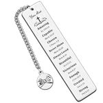 HULALA Inspirational Bookmark Christening Gifts for Girls Boys Christian Gifts for Women Men