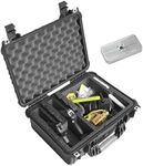 Case Club 2 Pistol & 18 Magazine Case with Accessory Pocket. Pre-Cut, Heavy Duty, Waterproof with Silica Gel for Gun Rust Prevention (Upgraded Gen-2)