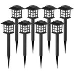 GIGALUMI 8 Pack Solar Pathway Lights Outdoor, Waterproof Outdoor Solar Lights for Garden, Landscape, Path, Yard, Patio, Driveway, Walkway