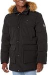 Tommy Hilfiger Men's Arctic Cloth Heavyweight Performance Parka, Black, X-Small