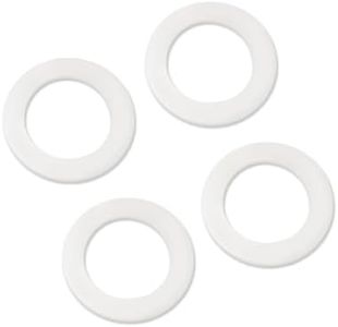 Urnqowuy 4 Pack Toilet Flush Valve Silicone Seal Fit for Toto THU440-A THU451 THU826–A 10A-A THU407, 81mm OD / 54mm ID, Silicone Seal Gasket