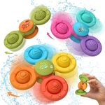 Lehoo Castle Bath Toys, 3 Pcs Silicone Suction Cup Spinner Toy for Baby, Baby Toys for 1 Year Old, Toddler Toys Sensory Toys for Toddlers 1-3