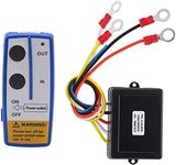 Handset Switch Controller, Easy Installation 12V 24V Portable 434MHZ Winch Wireless Remote Control Kit Heavy Duty With Indicator Light for Truck ATV SUV (Blue)