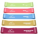 AMAZINGHOME Skin-Friendly Resistance Bands for Exercise - 5 Pack Natural Rubber Resistance Fitness Exercise Bands with 5 Different Resistance Levels, Ideal for Home, Gym, Yoga, Training by Yourself