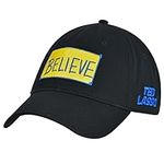 Concept One Unisex's Ted Lasso Dad Hat, Believe Print Cotton Adjustable Baseball Cap with Curved Brim, Black, One Size