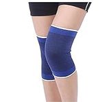 WARESHARK Knee Support - Lightweight Elasticated Sleeve Compression Bandage for Joint Pain & Sprains During Exercise & Sport, Left or Right for Both Men & Women (2 x Blue Knee Supports)