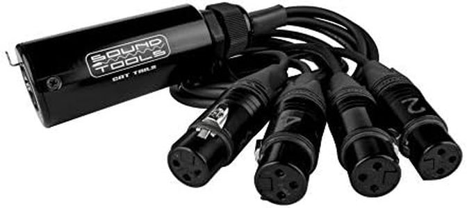 Sound Tools CAT Tails Female – 4 Channel XLR to RJ45 Adapter – Analog Audio Over CAT5e/6/7 – Neutrik Connectors – Mogami AES3 Grade Cable – Durable Aluminum Housing for Stage, Studio & Live Sound