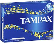 Tampax Regular Tampons with Applicator 12 Count